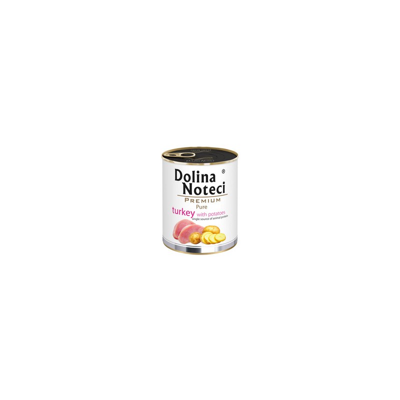 Dolina Noteci Premium PURE Mokra karma dla psa alergika bogata w indyka z ziemniakami 800 g Dolina Noteci Premium PURE Mokra karma dla psa alergika bogata w indyka z ziemniakami 800 g