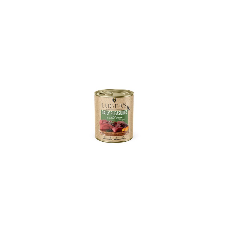 Lugers Daily Pleasures Natvoer voor Honden met Wild Zwijn en Pompoen 800 g Lugers Daily Pleasures Natvoer voor Honden met Wild Zwijn en Pompoen 800 g