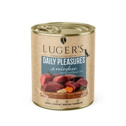 Lugers Karma mokra dla psa Daily Pleasures z reniferem, marchewką i ryżem brązowym 800 g