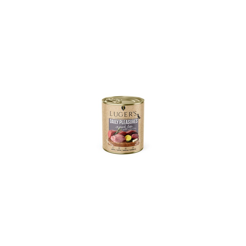 Lugers Karma mokra dla psa Daily Pleasures ze schabem wieprzowym, ziemniakiem i pietruszką 800 g Lugers Karma mokra dla psa Daily Pleasures ze schabem wieprzowym, ziemniakiem i pietruszką 800 g