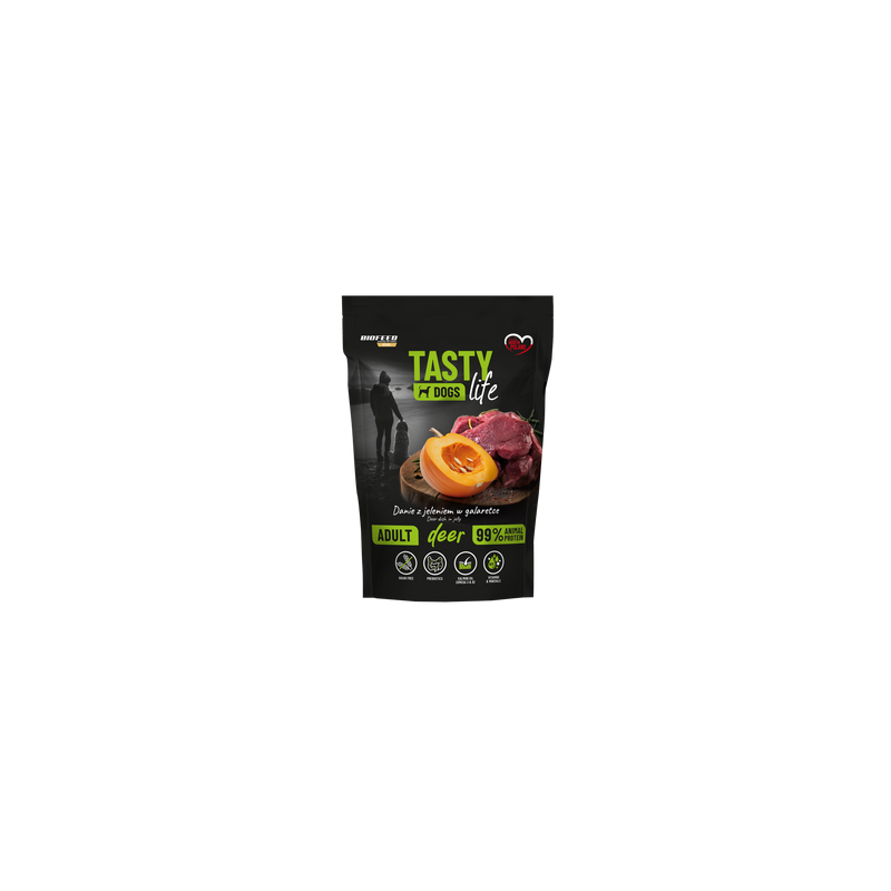 BIOFEED Tasty Dogs Life Deer - natvoer voor honden 500g