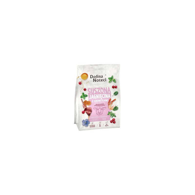 DOLINA NOTECI Premium Małe Rasy SUSZONA Jagnięcina Krewetki 150g