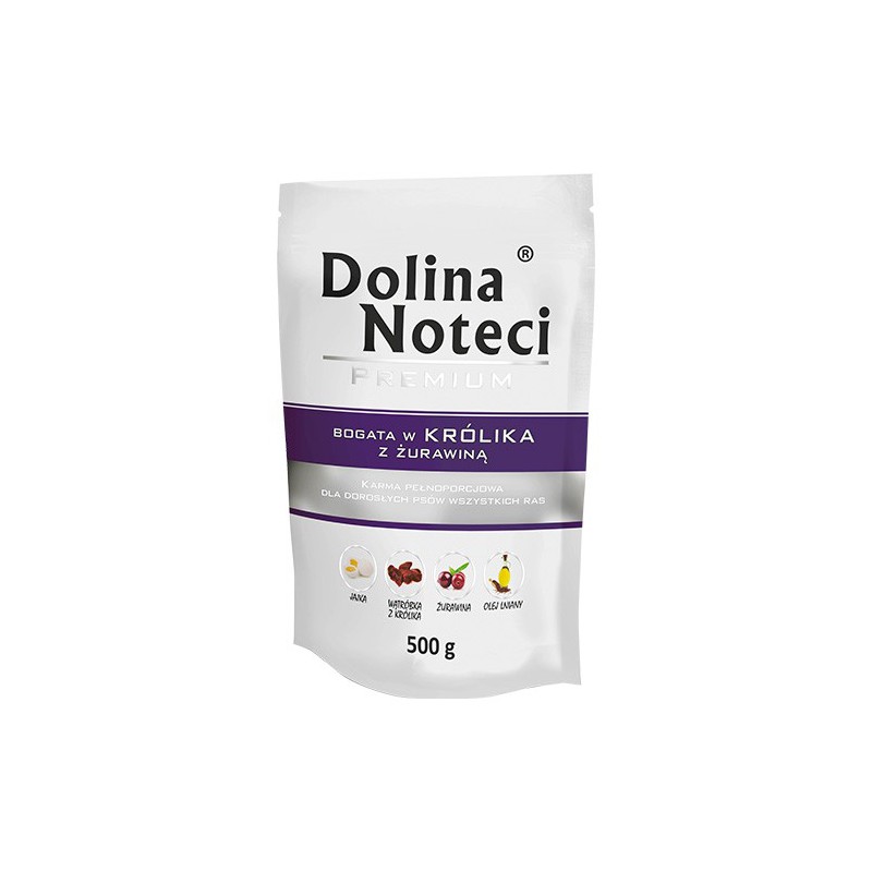 DOLINA NOTECI PREMIUM RIJK AAN KONIJN MET CRANBERRIES 500G DOLINA NOTECI PREMIUM RIJK AAN KONIJN MET CRANBERRIES 500G